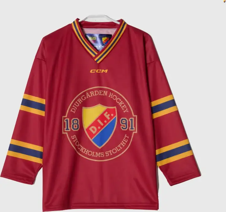 Djurgården Hockeys röda hemmatröja
