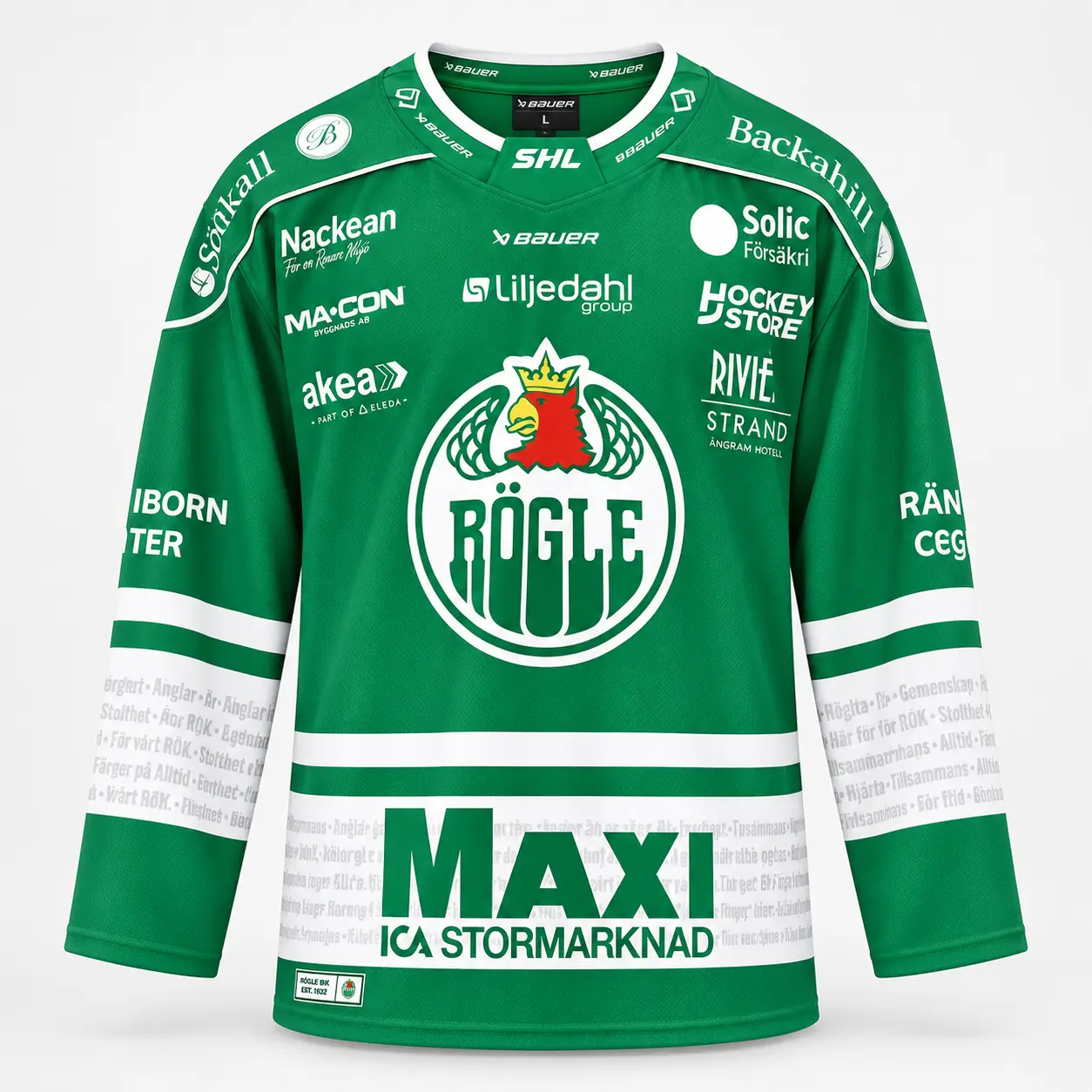 Rögle BK:s gröna hemmatröja
