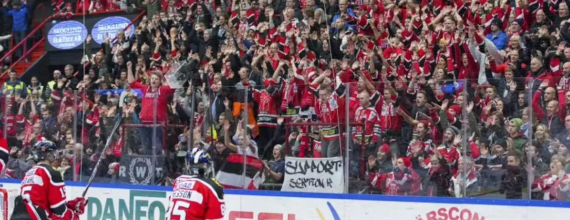 Örebro Hockeys supportrar i Behrn Arena